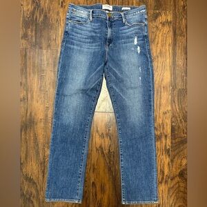 FRAME Le High Straight Jeans 31 High Rise Straight Leg Premium Denim Classic